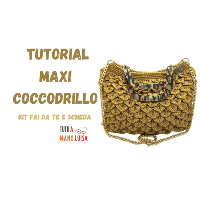 Borsa Punto Coccodrillo by Tiziana Volpe Crochet